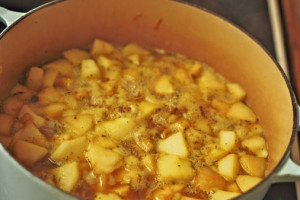 Simmer parsnips